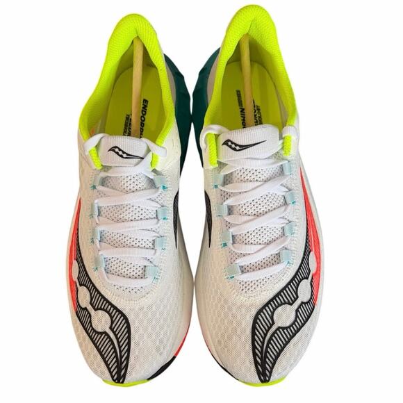 Saucony Endorphin Pro 4 White/Mutant Men’s Running Shoes Size 9.5 Carbon Plate main image 7